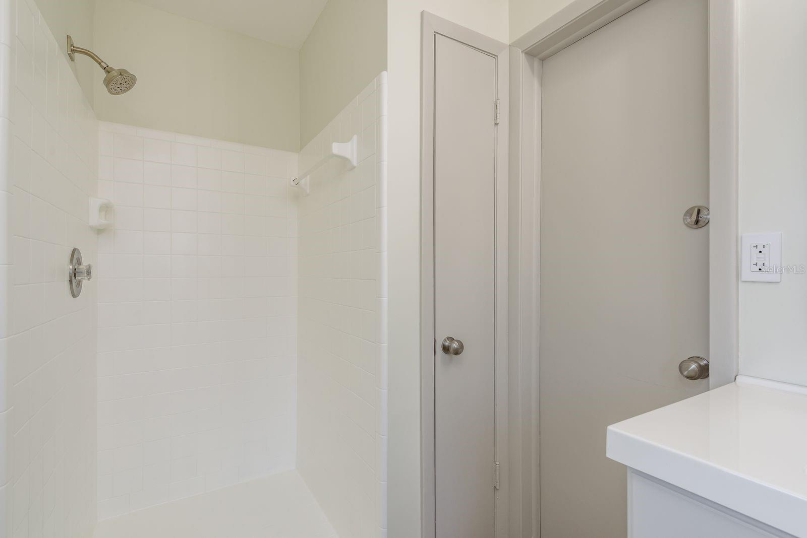 Primary bathroom with shower
