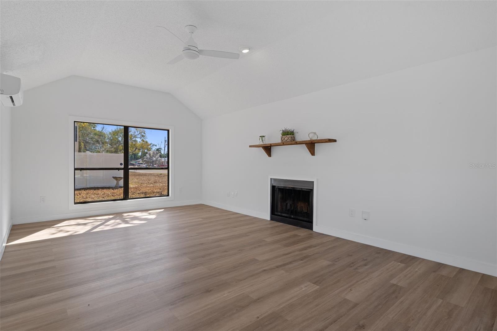 The family room is spacious and relaxing