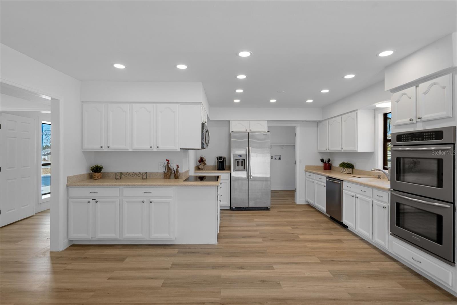 The Kitchen has lovely stainless steel appliances