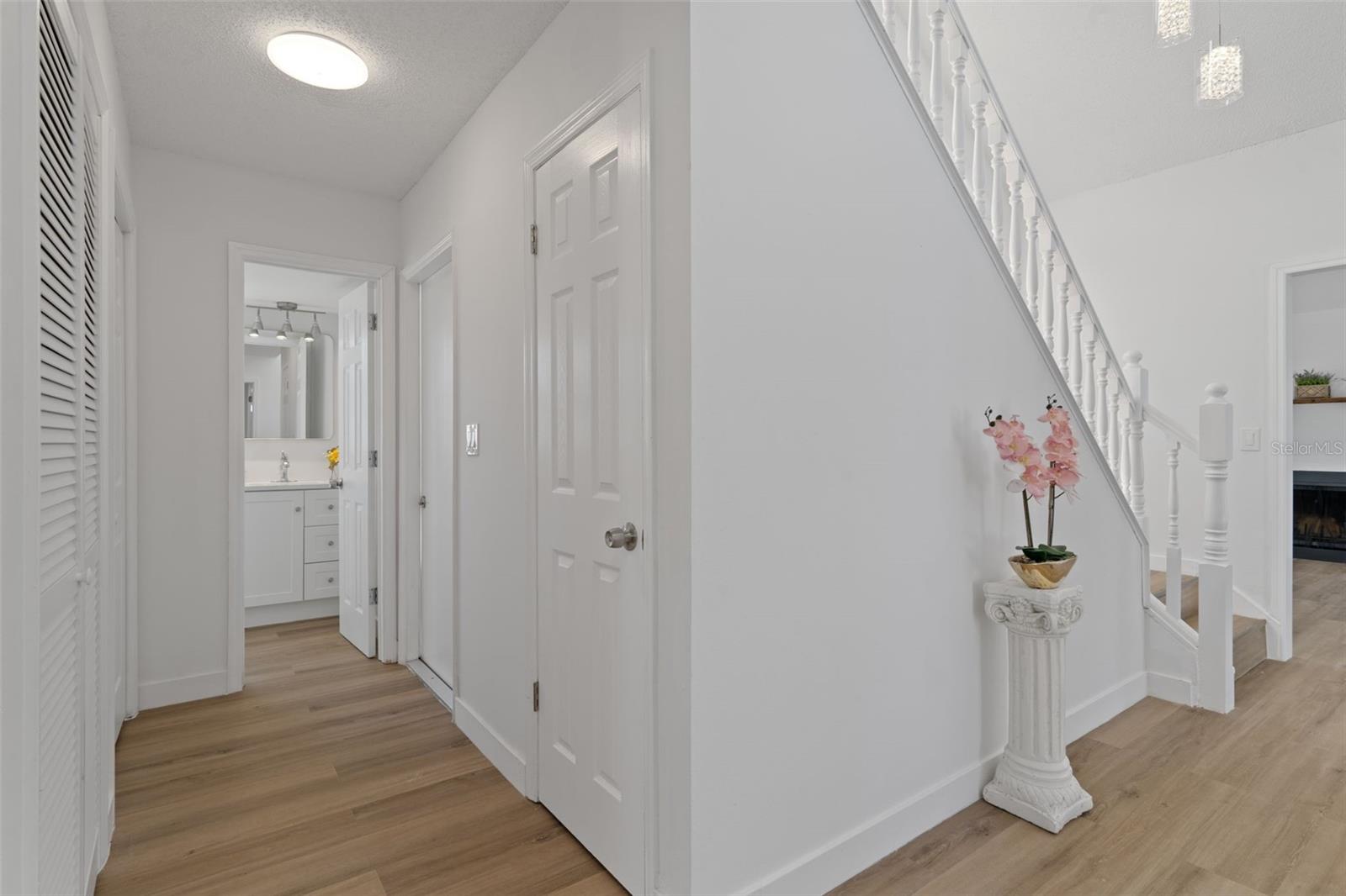 Hallway to the Half Bathroom