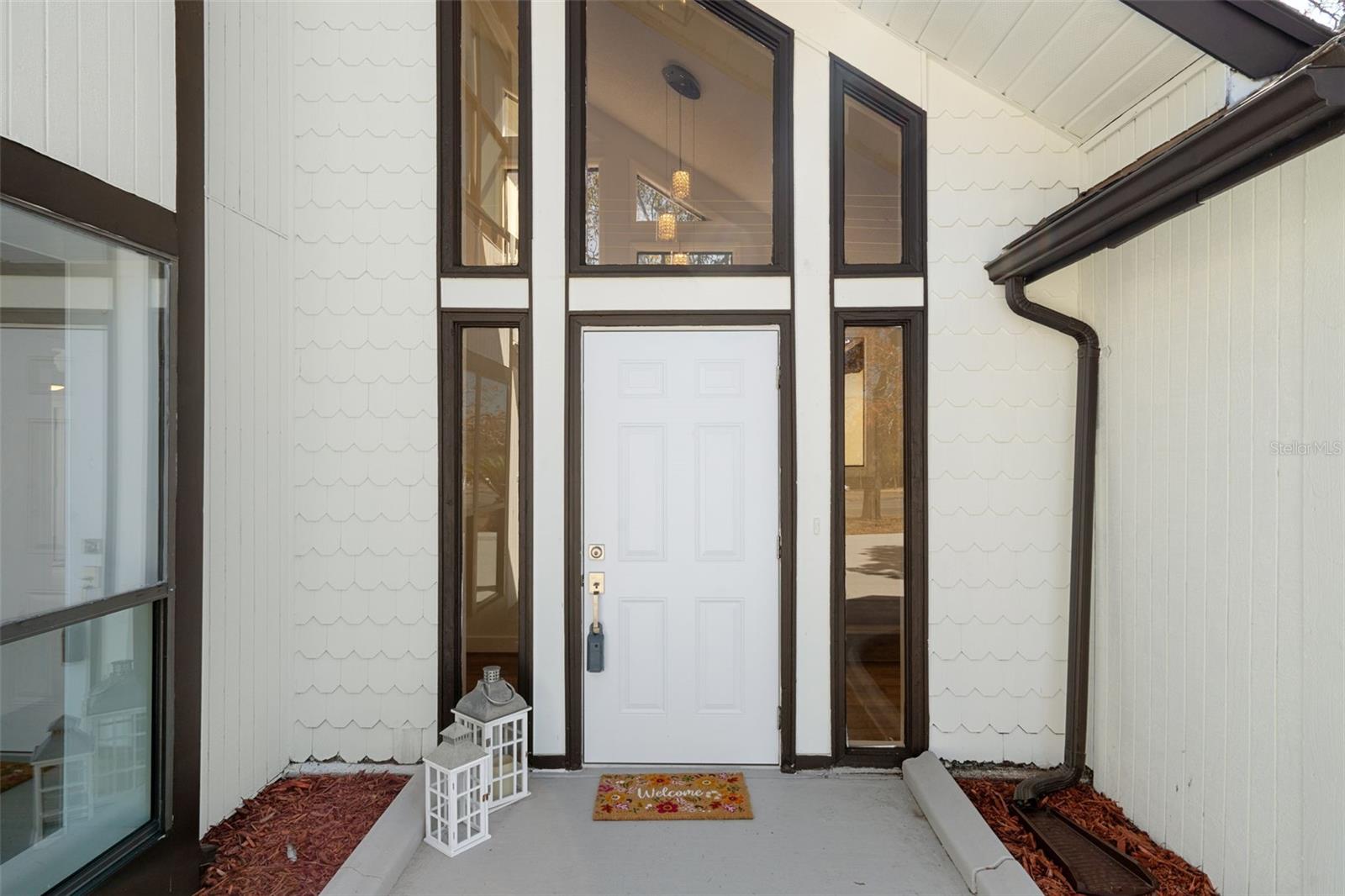 Notice the Beautiful New Front Door