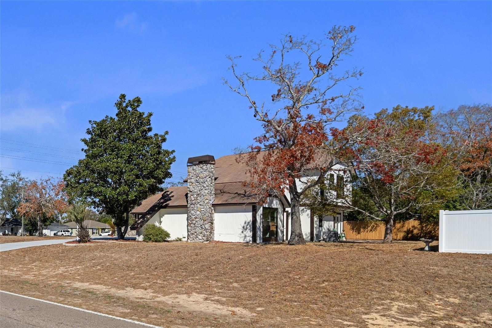 Right Side and Back Yard View