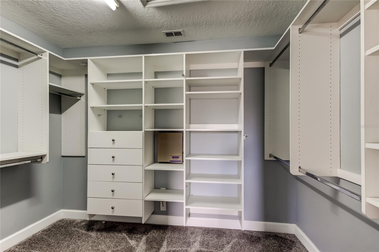 walk in primary closet