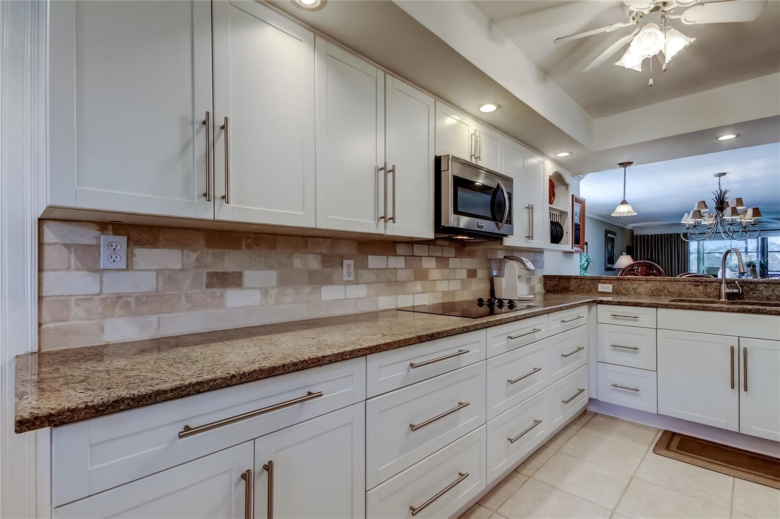 Solid wood cabinets with Granite Counter tops