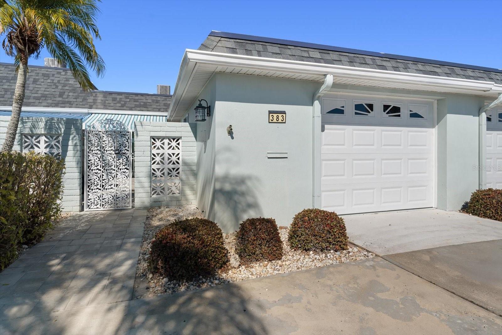 Front entrance with private patio