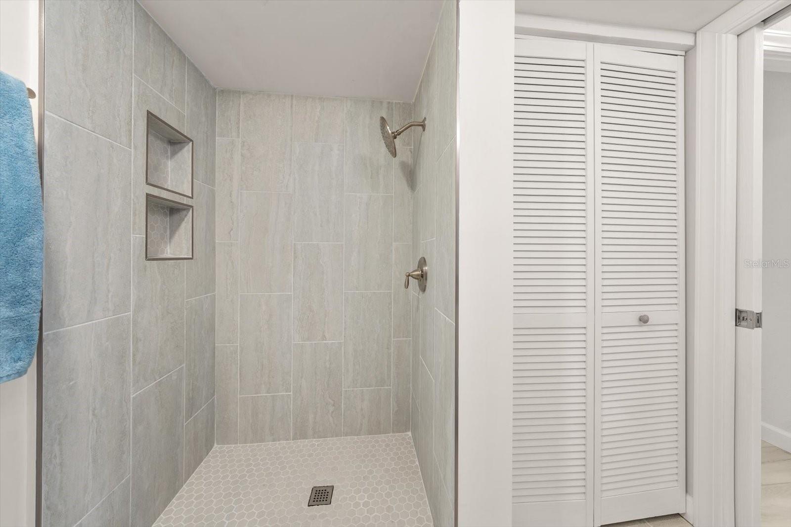 2nd bathroom, all new tile and shower