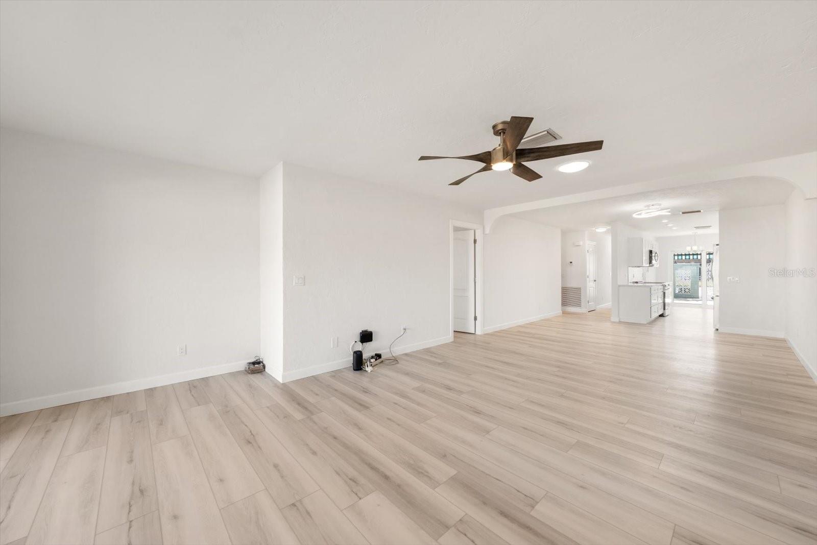 Open Living room, Dining room combo