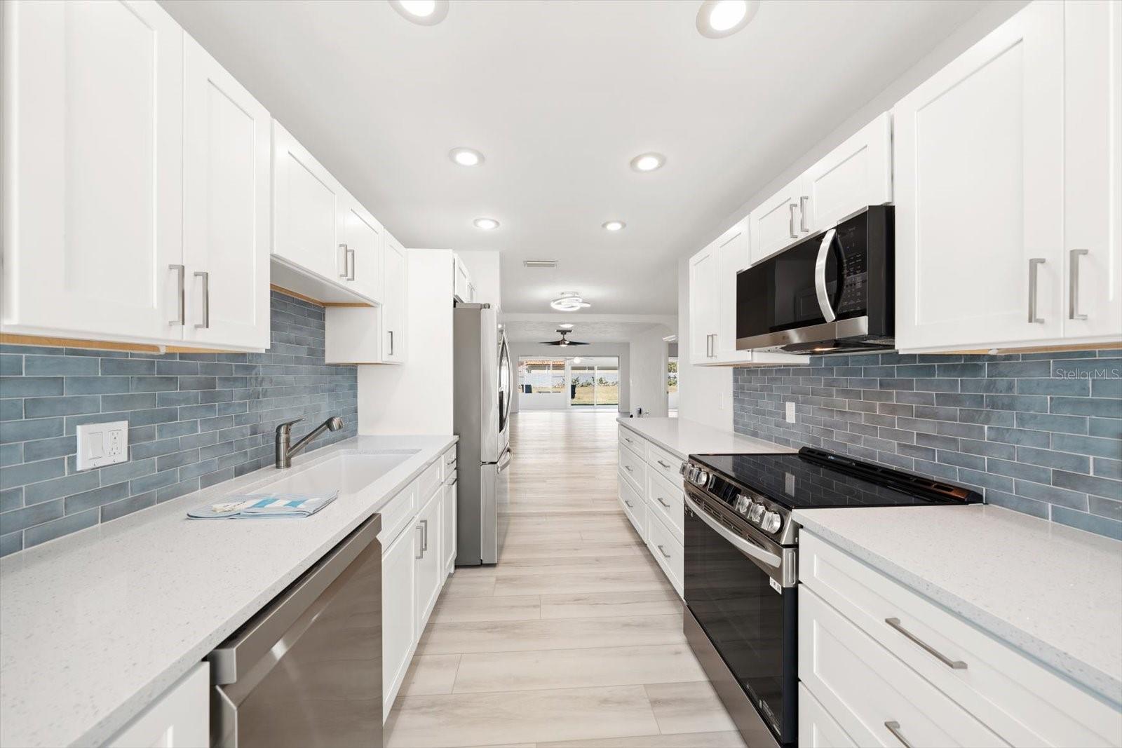 All new galley kitchen, nice and bright!