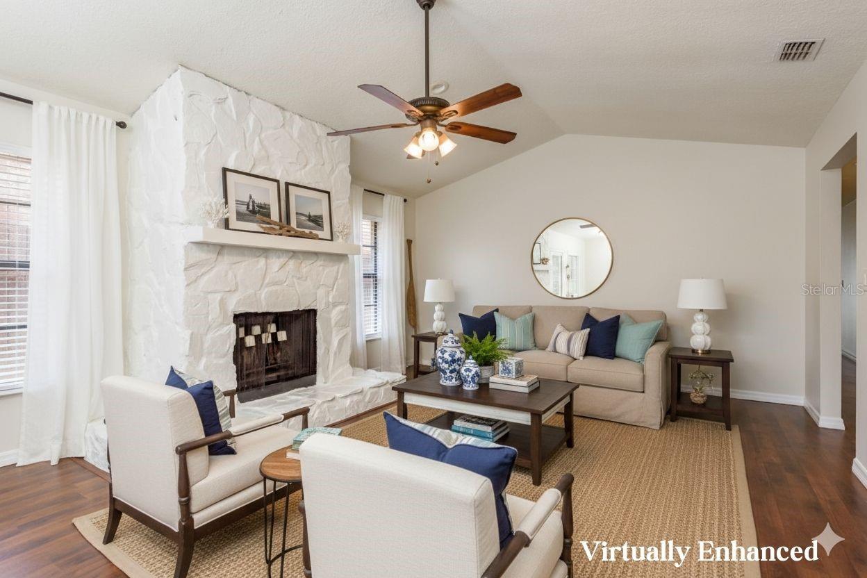 Living Room- Virtually Enhanced