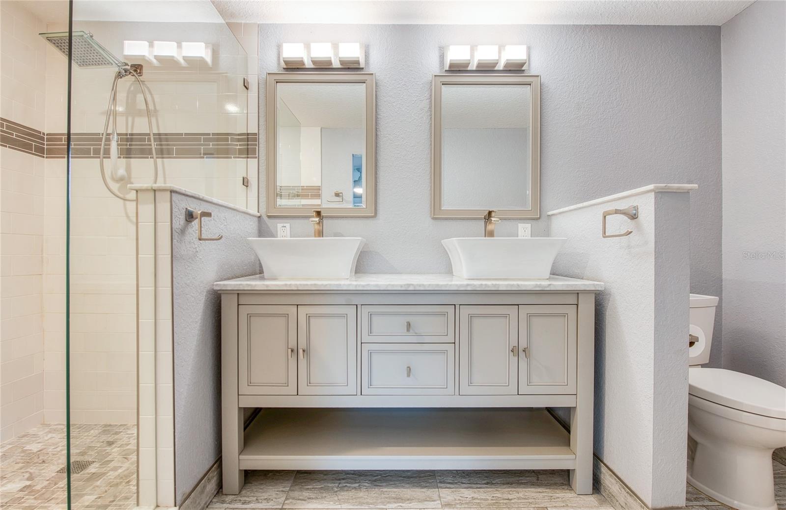 Second Floor Primary Bedroom En Suite with double vanity