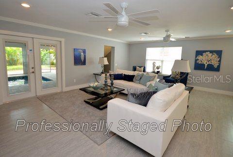 Professionally Staged Photo of Living Area taken after renovation