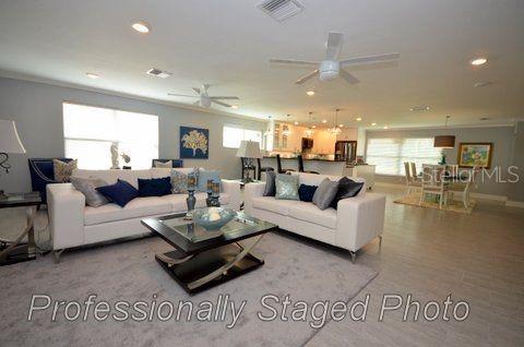Professionally Staged Photo of Living Area taken after renovation
