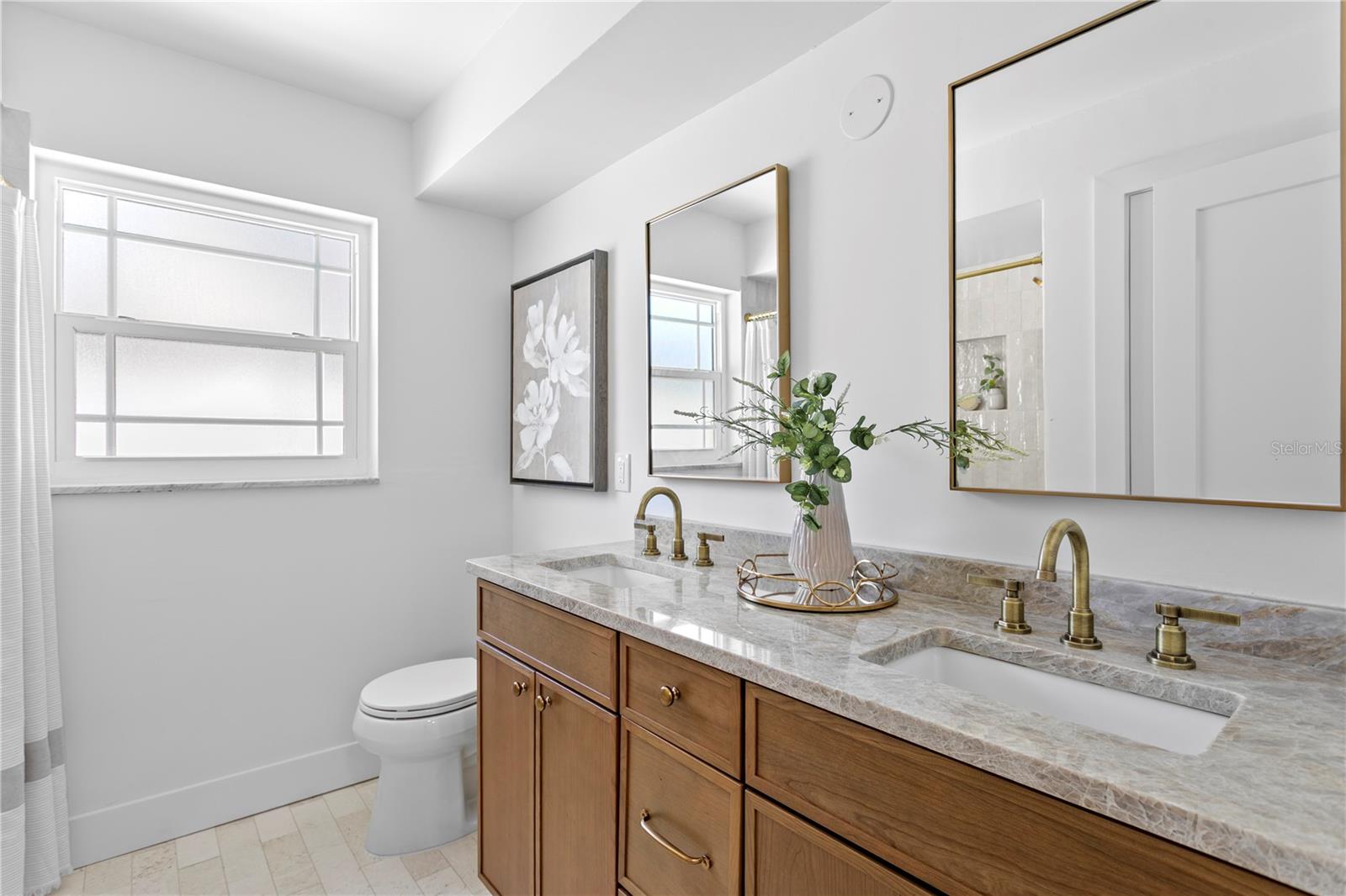 Guest bathroom - double vanity
