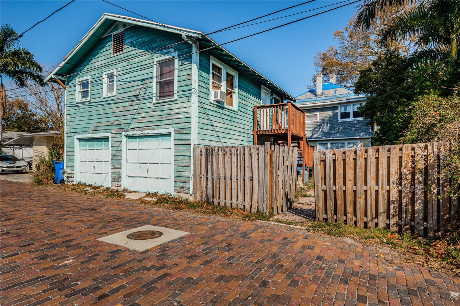 Alley with two car garage and ADU