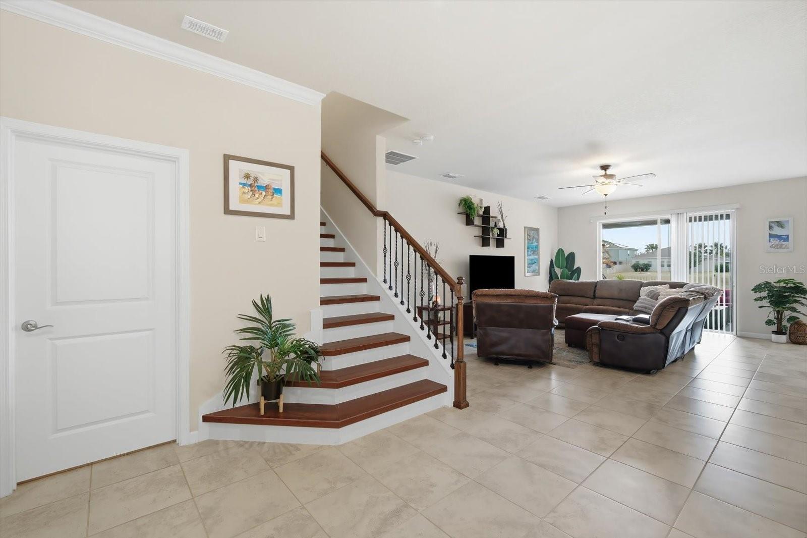 Beautiful staircase view from front entrance