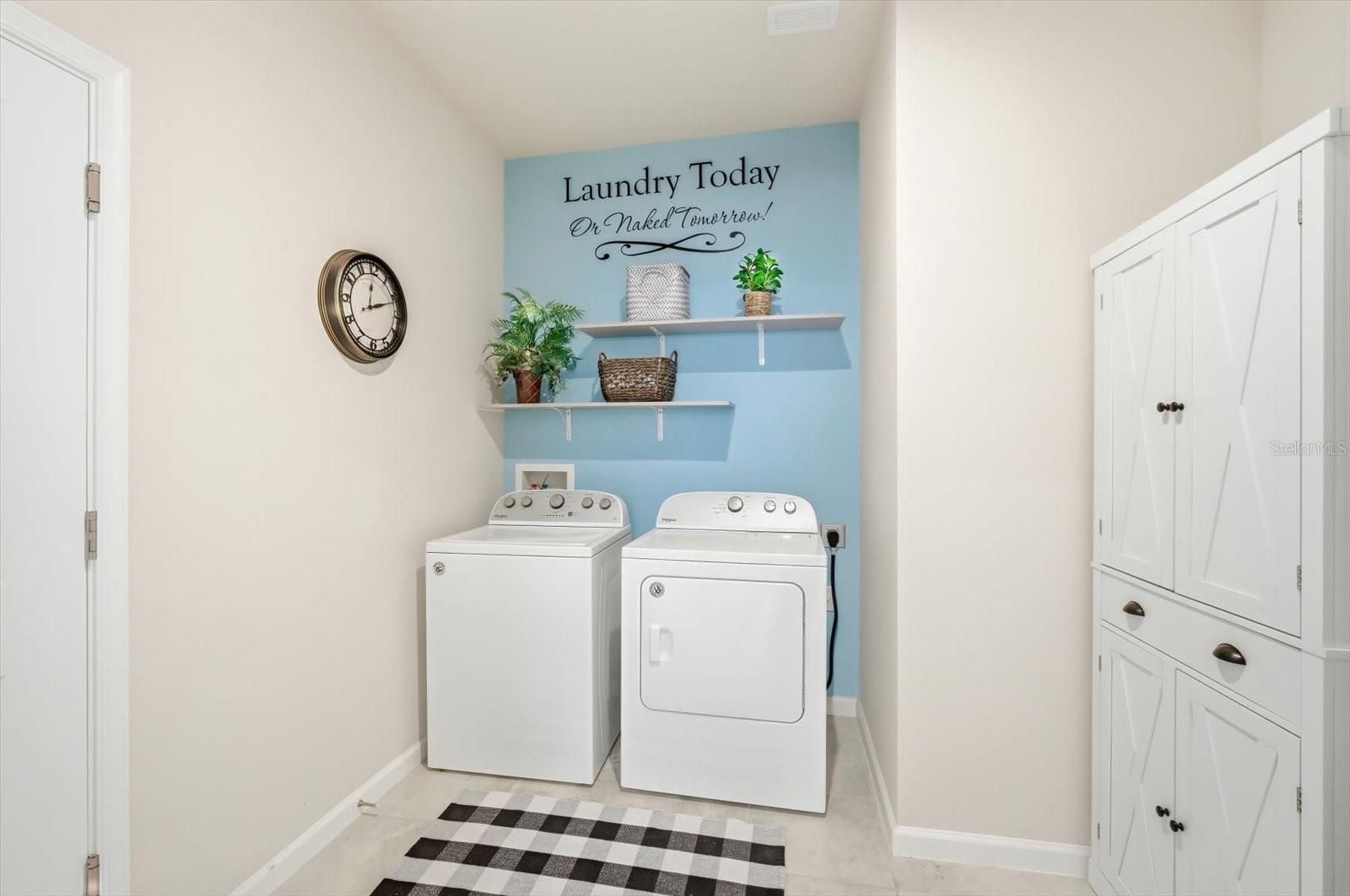 Downstairs Laundry room