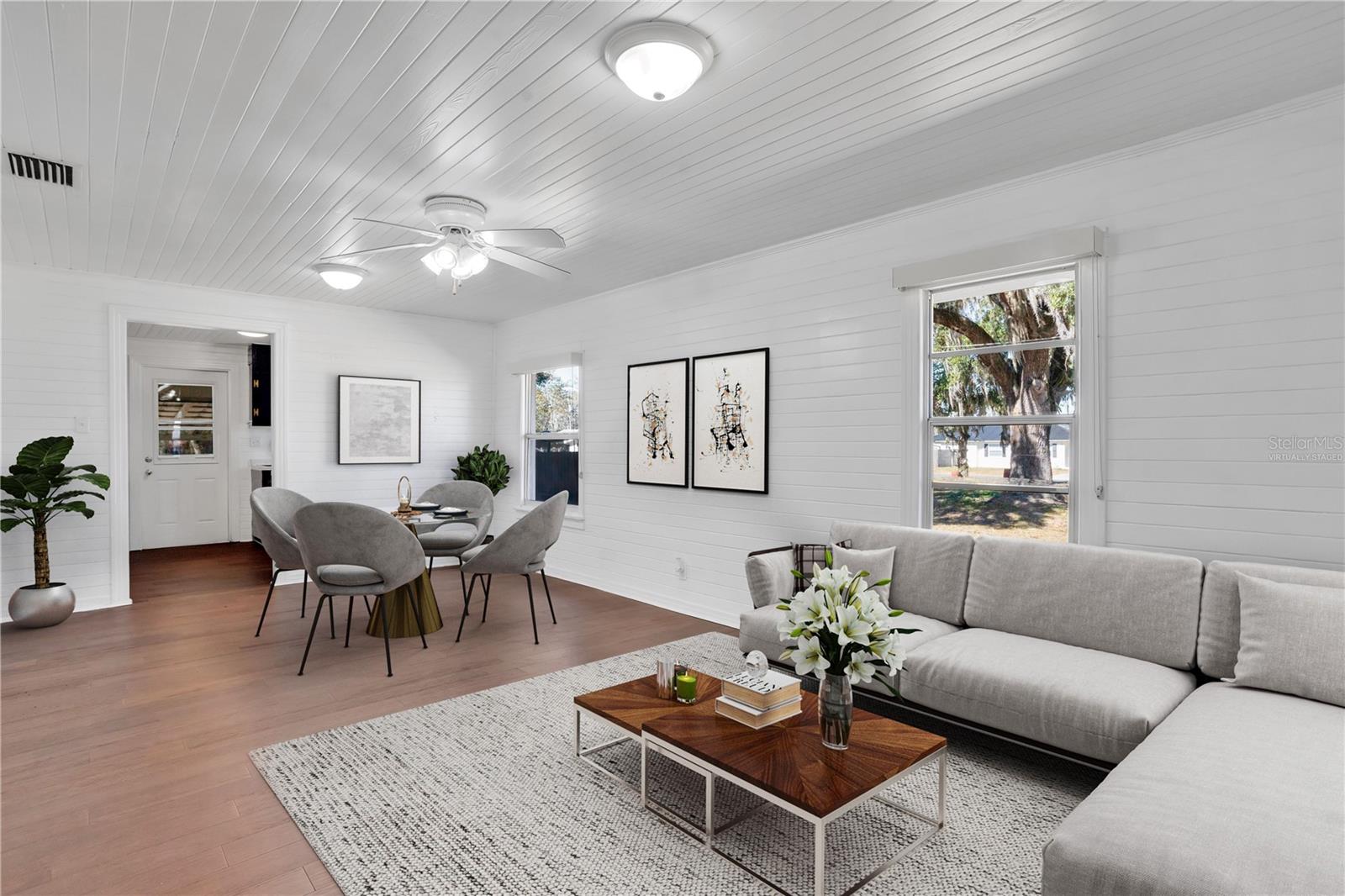 Dining room / Living room Virtually Staged
