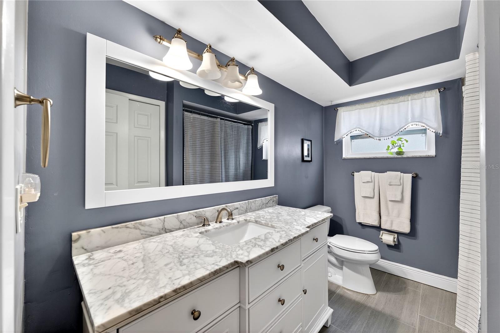 Fully renovated second bathroom