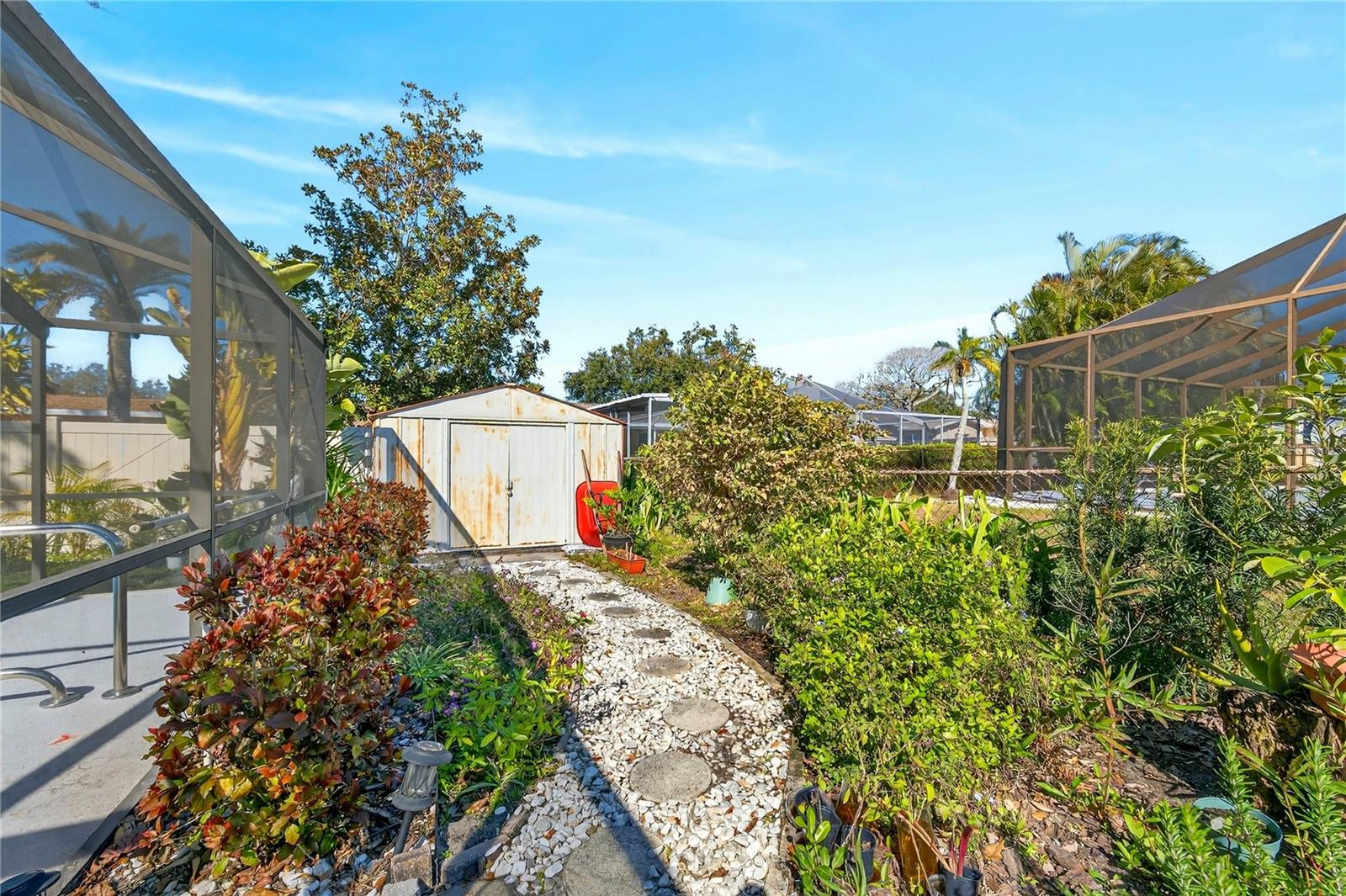 East side of backyard