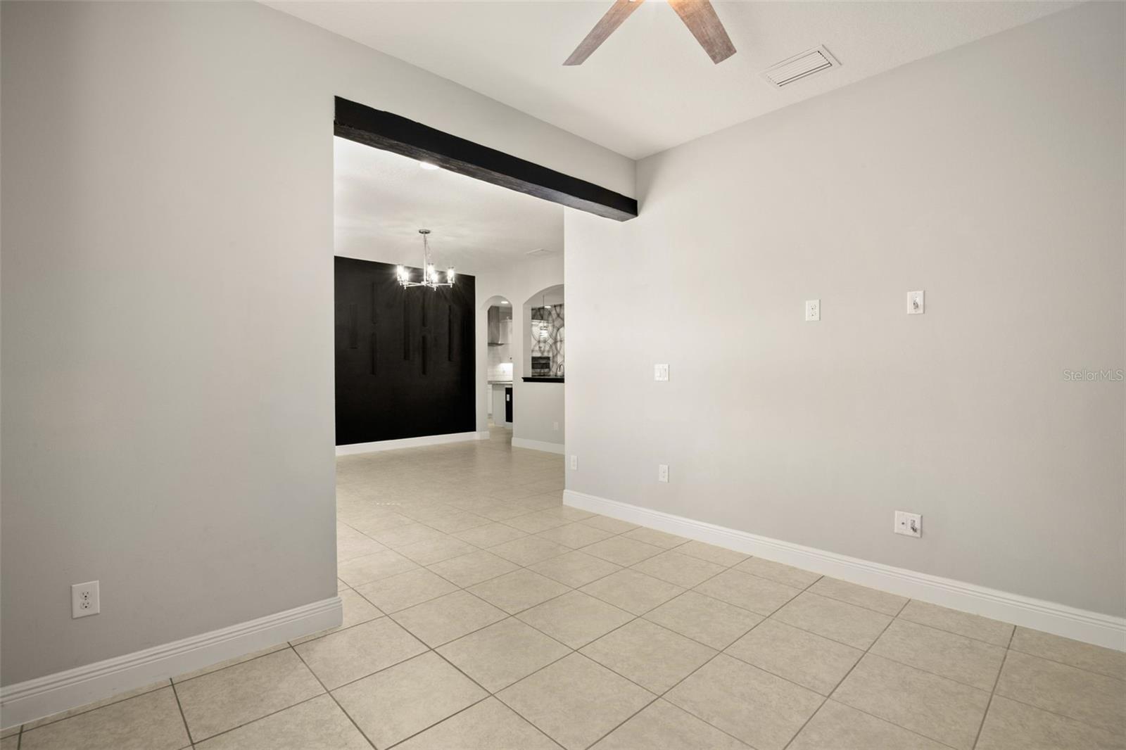 Office/Flex Space with view of Dining Room