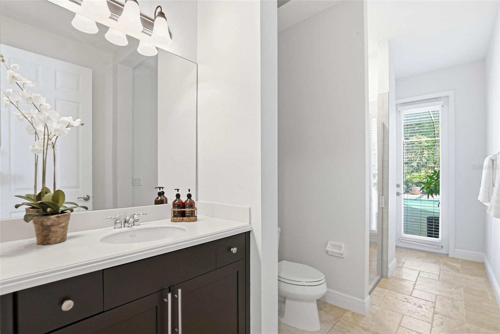 Bathroom-Pool Access