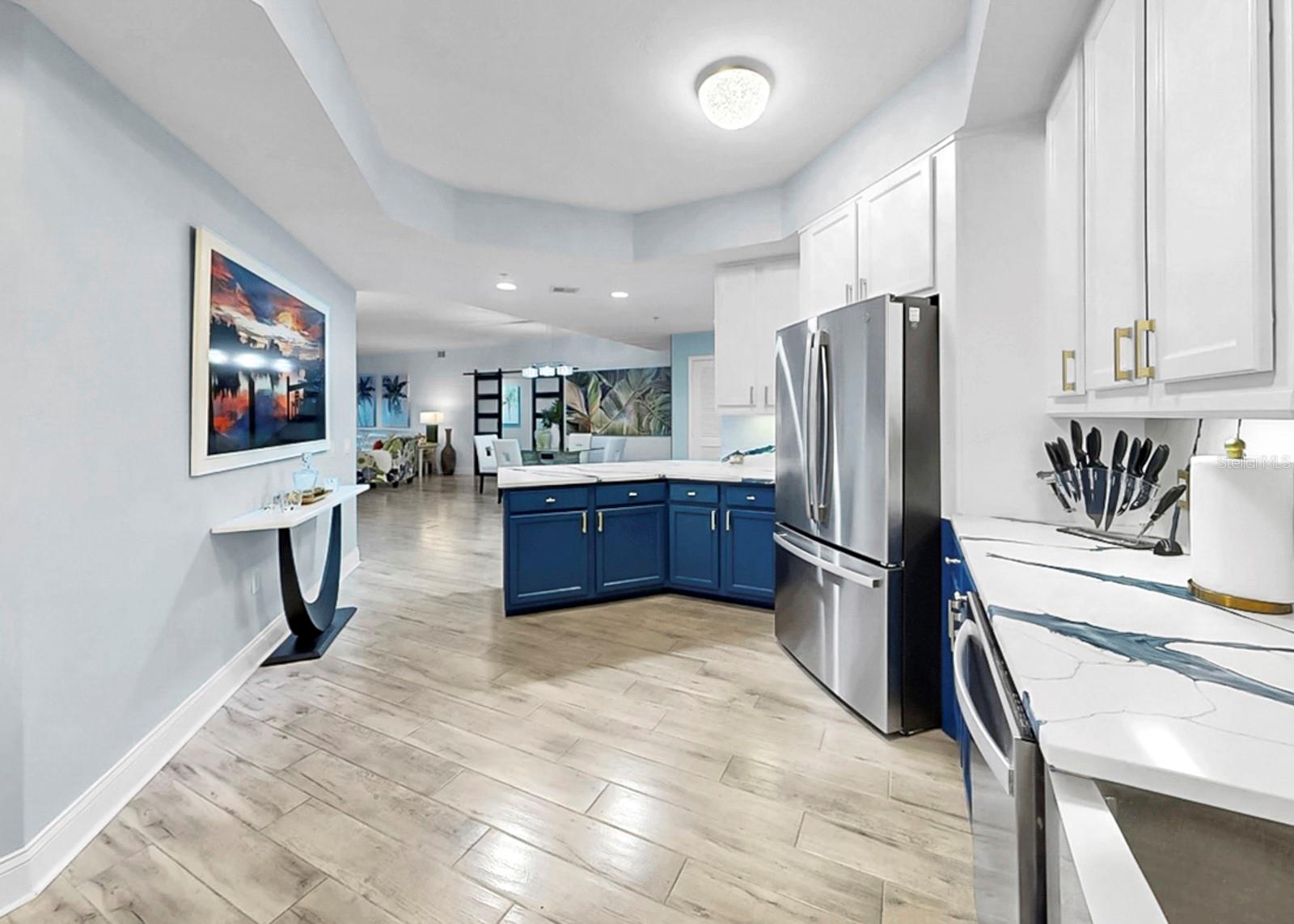 view to Dining and Bar area from Kitchen