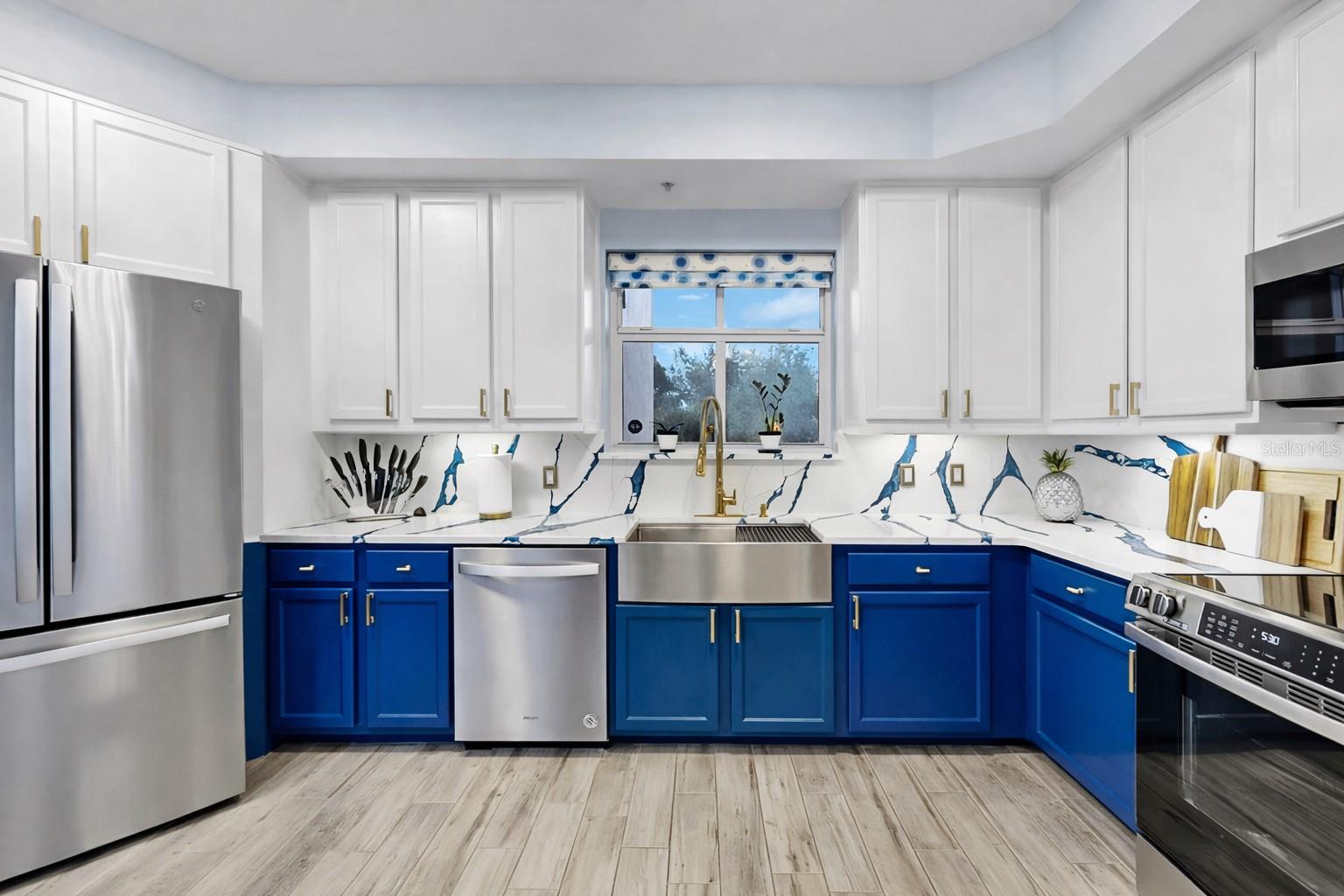 Kitchen with window to Breezway
