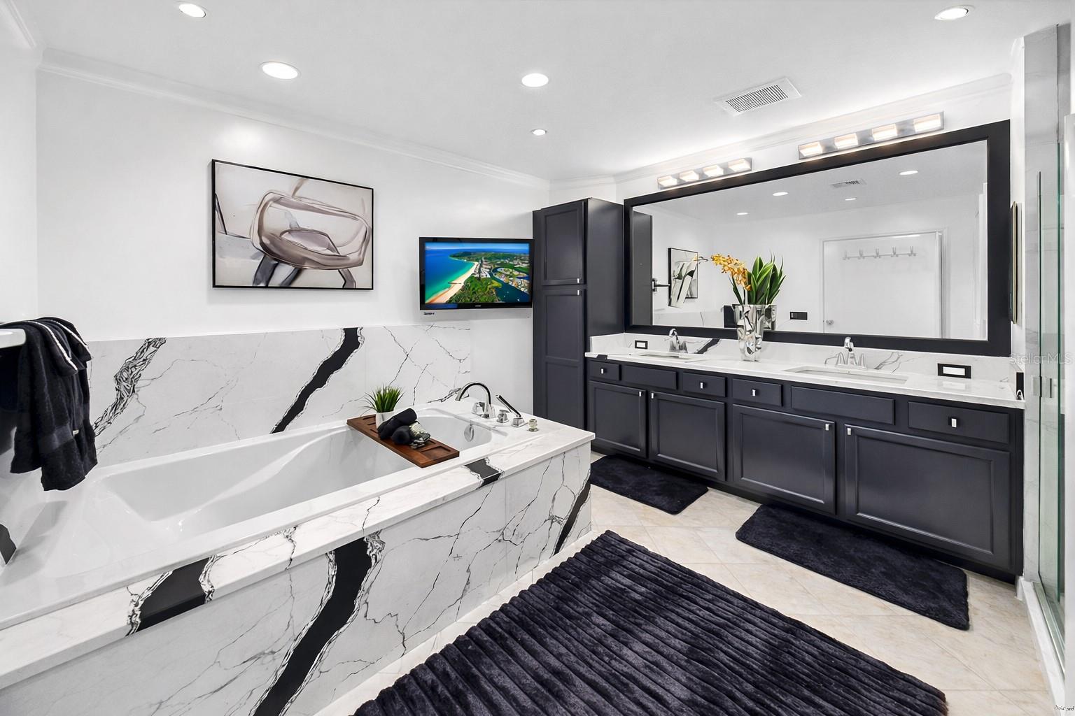 Primary Bath with soaker tub