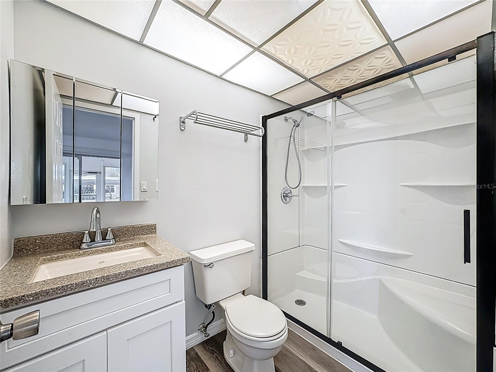 EN SUITE BATH WITH NEW SHOWER AND VANITY