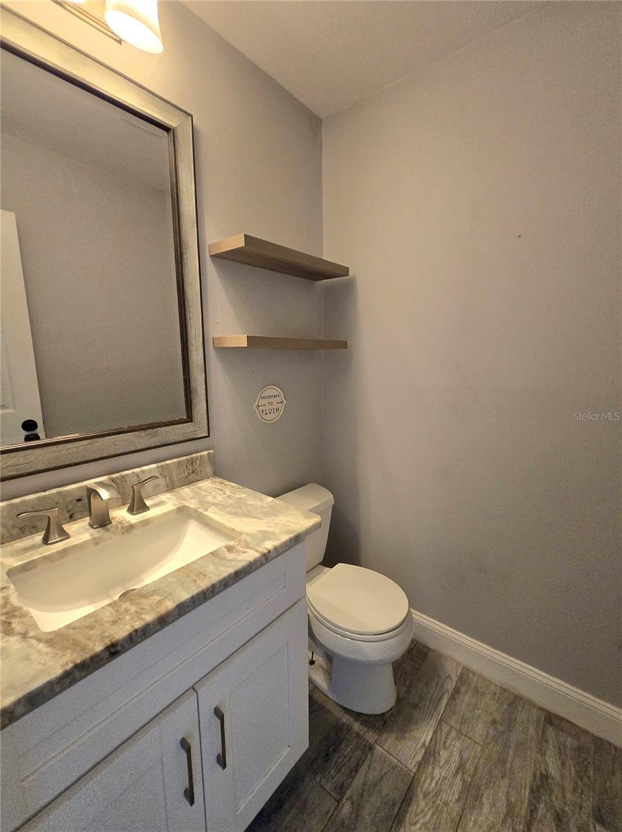 Downstairs half bath