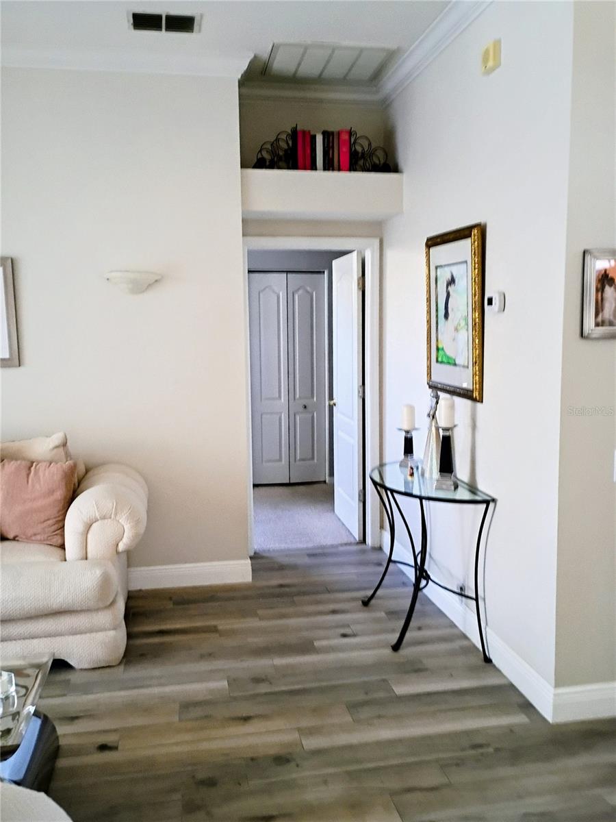 Hall to master suite