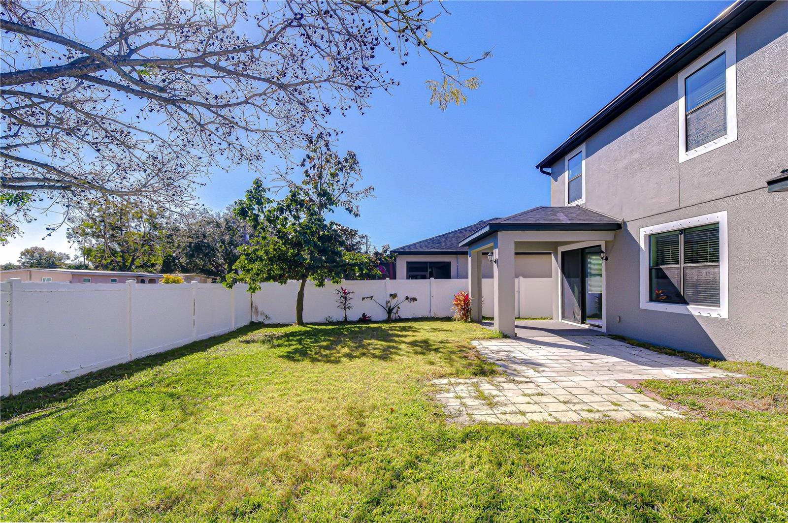Extended pavered patio!