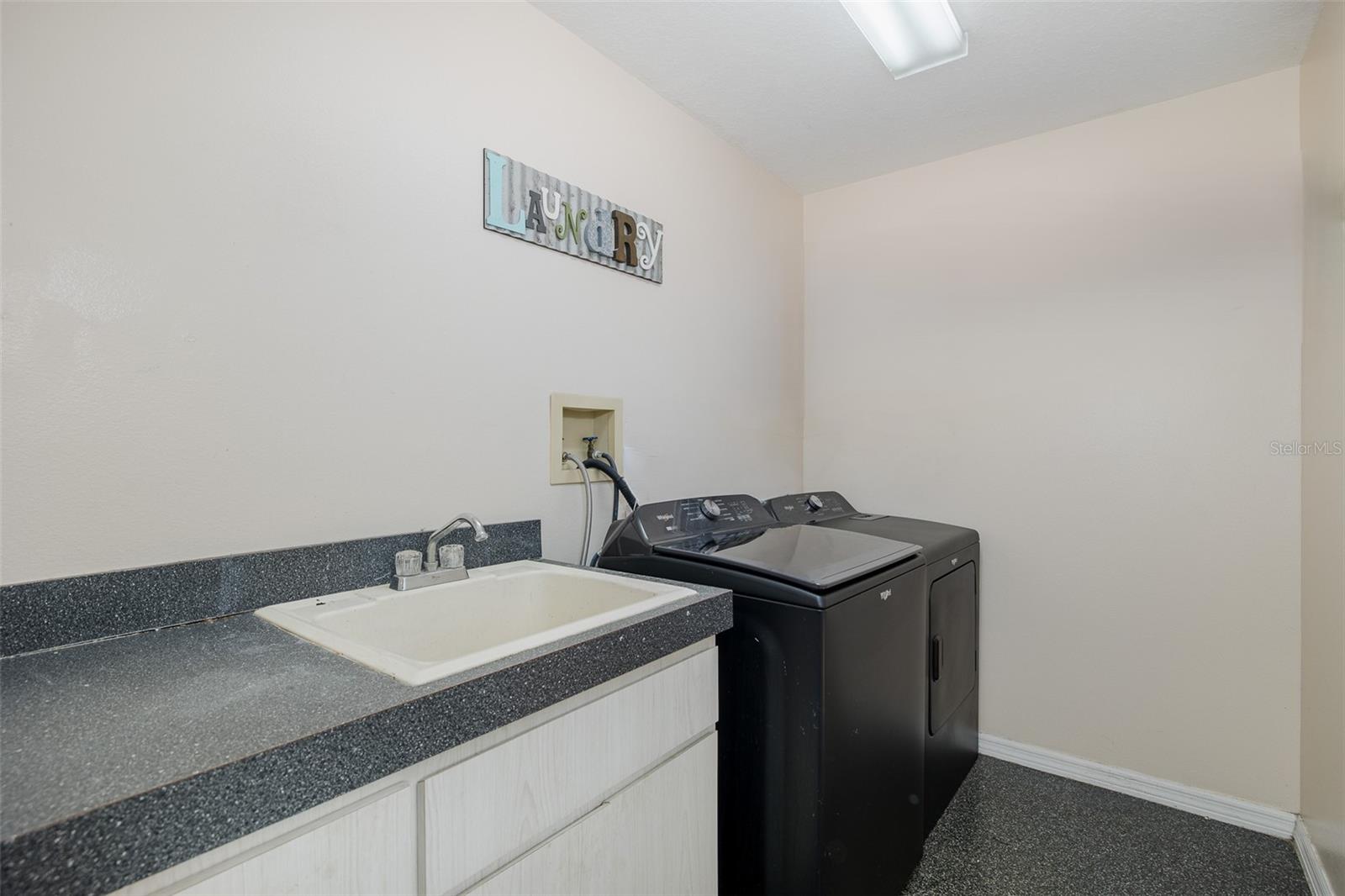 First level, Laundry Room.