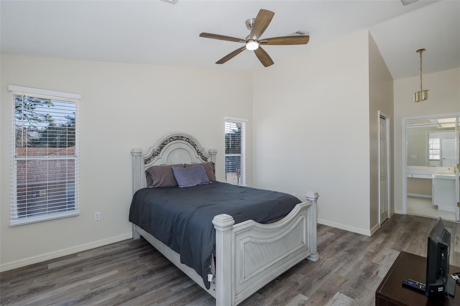Second level Bedroom #1, with ensuite and walk-in closet.