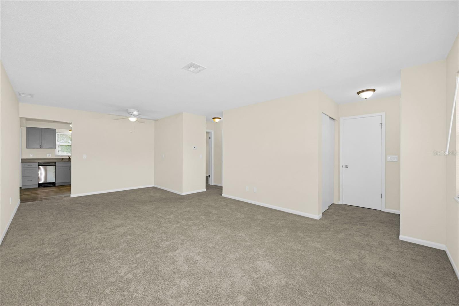 From living room looking into the kitchen with