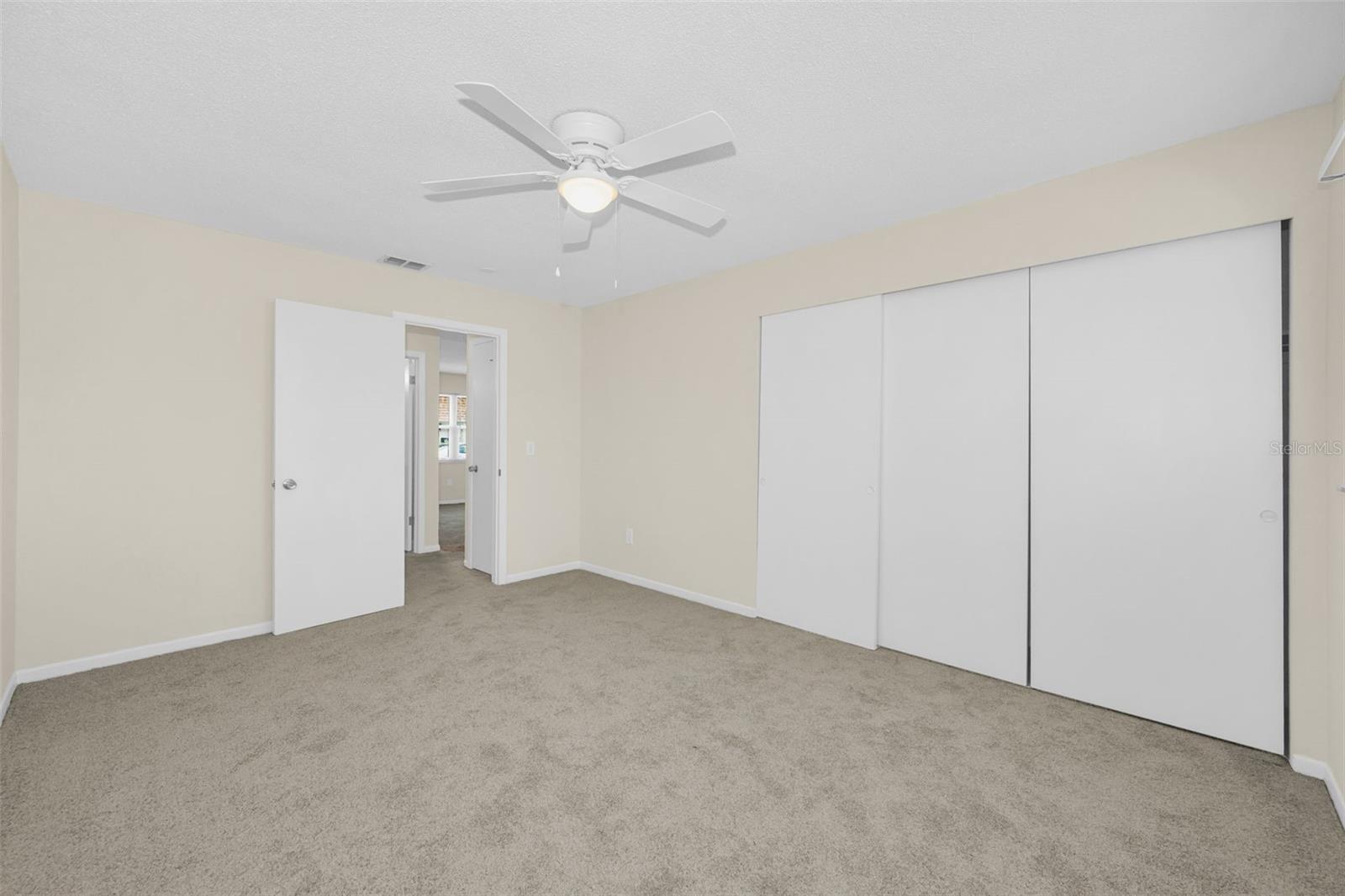 Master bedroom 10' closet also walk in closet in hall!