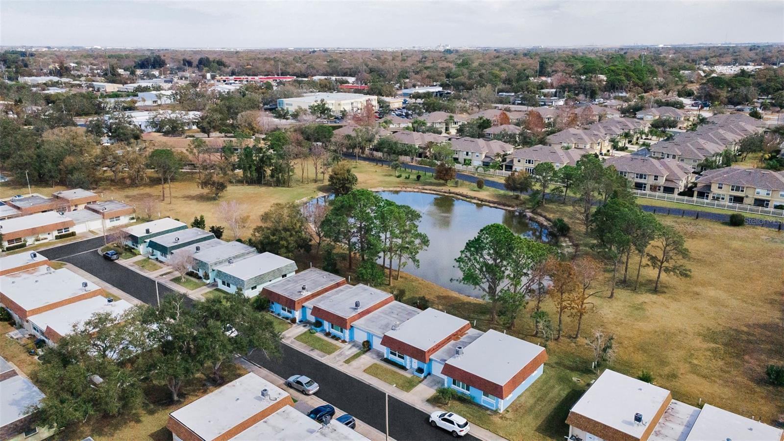 Vendome Village Arial view. 8315 is in the middle Blue building!