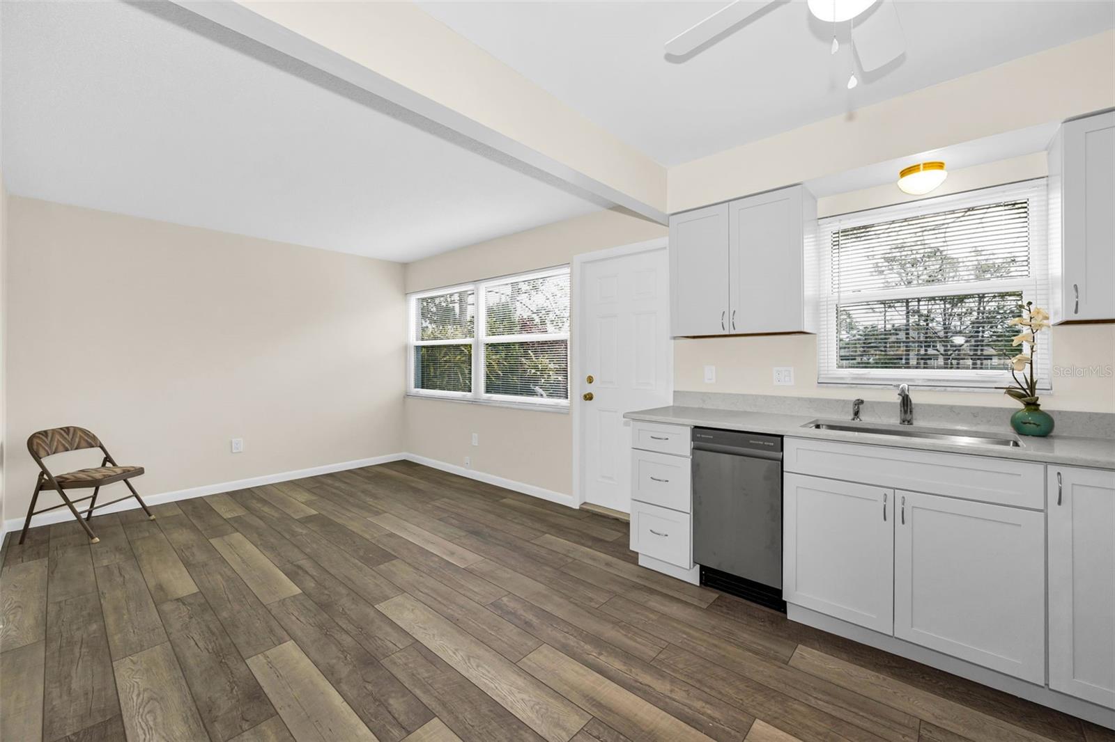 Bonus area next to kitchen and back door.