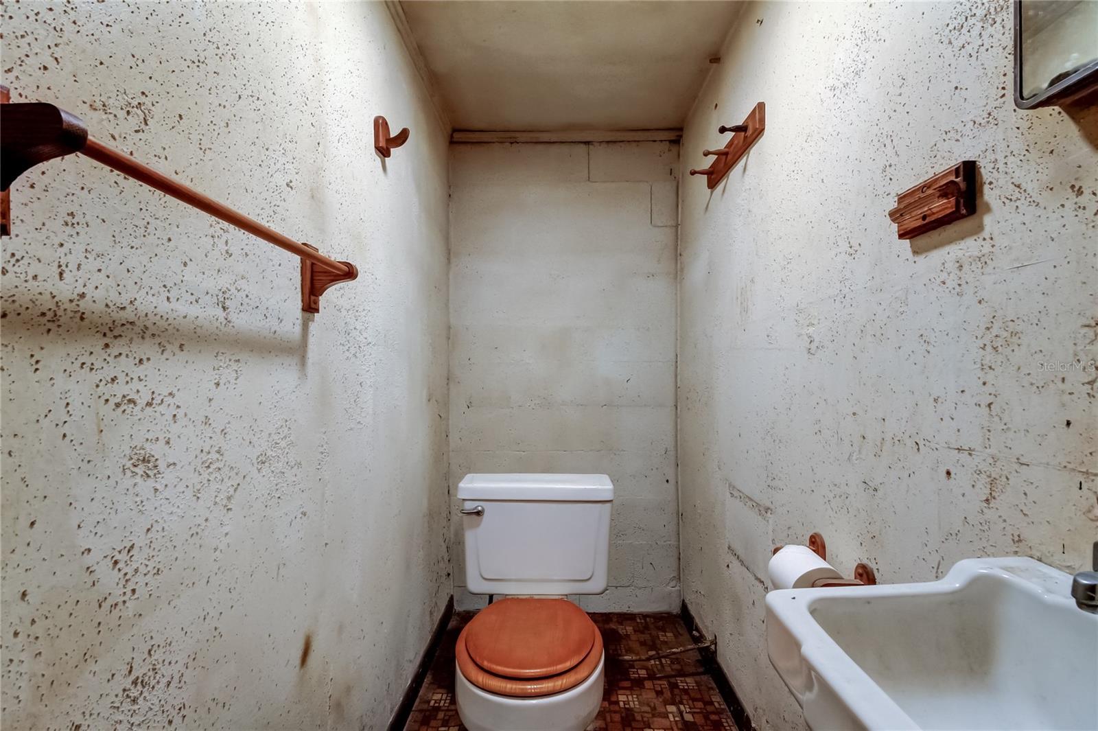 Bonus Room has a toilet and sink