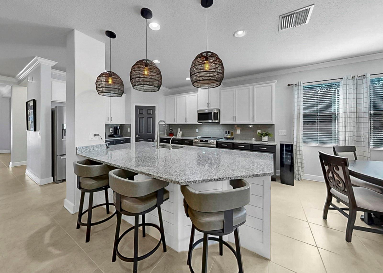 Wine fridge conveys with the home