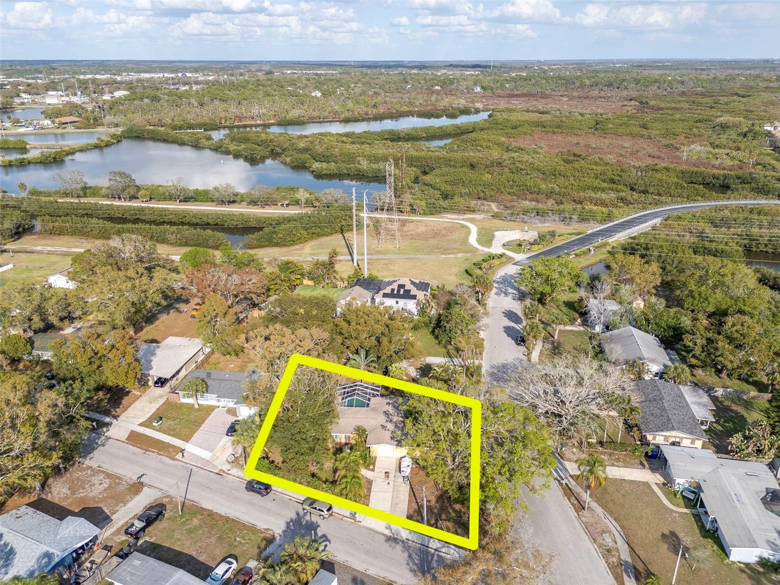 Home Located (1) Block From Upper Tampa Bay and Boat Ramps