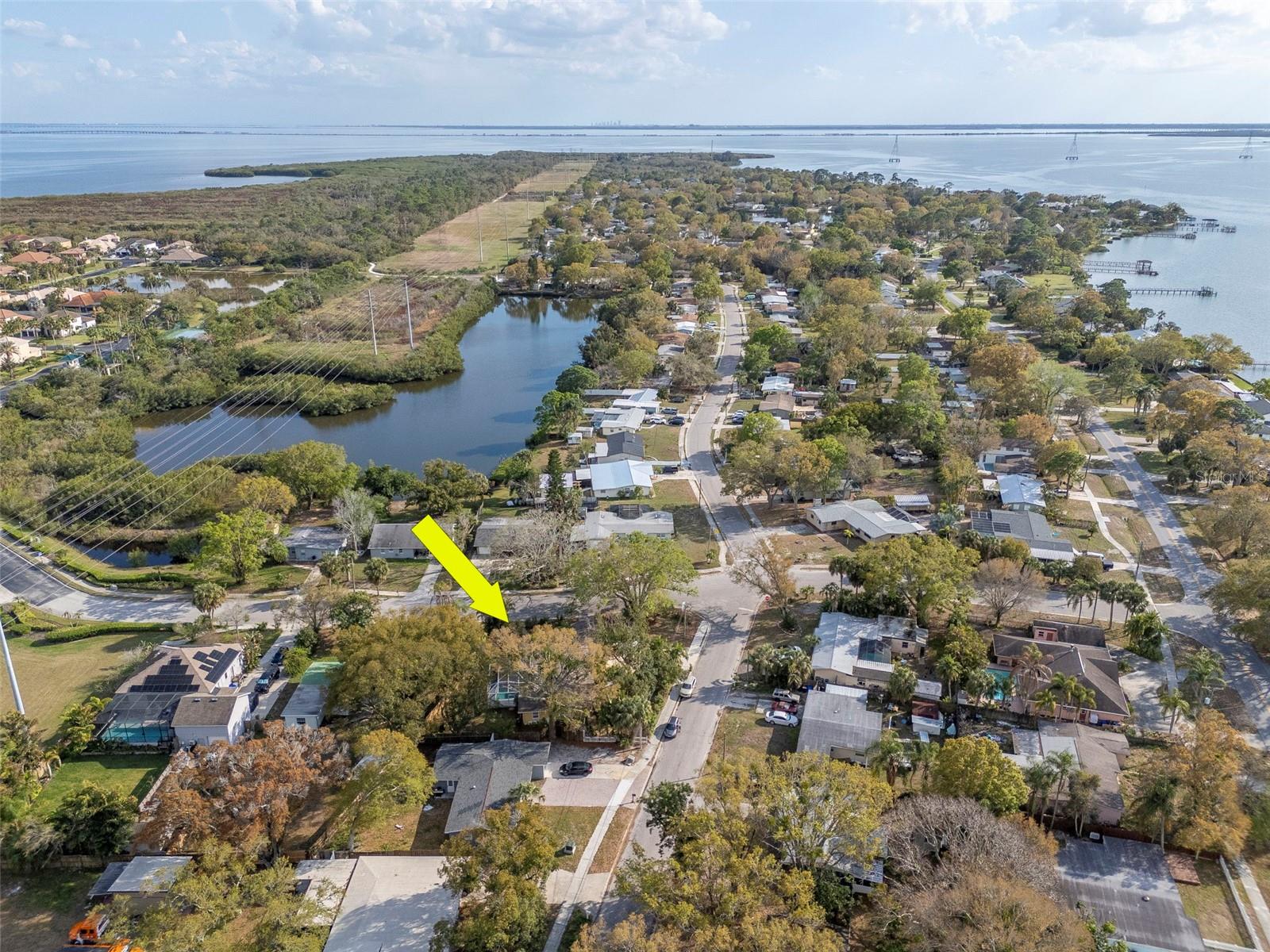 Home Located (1) Block From Upper Tampa Bay and Boat Ramps