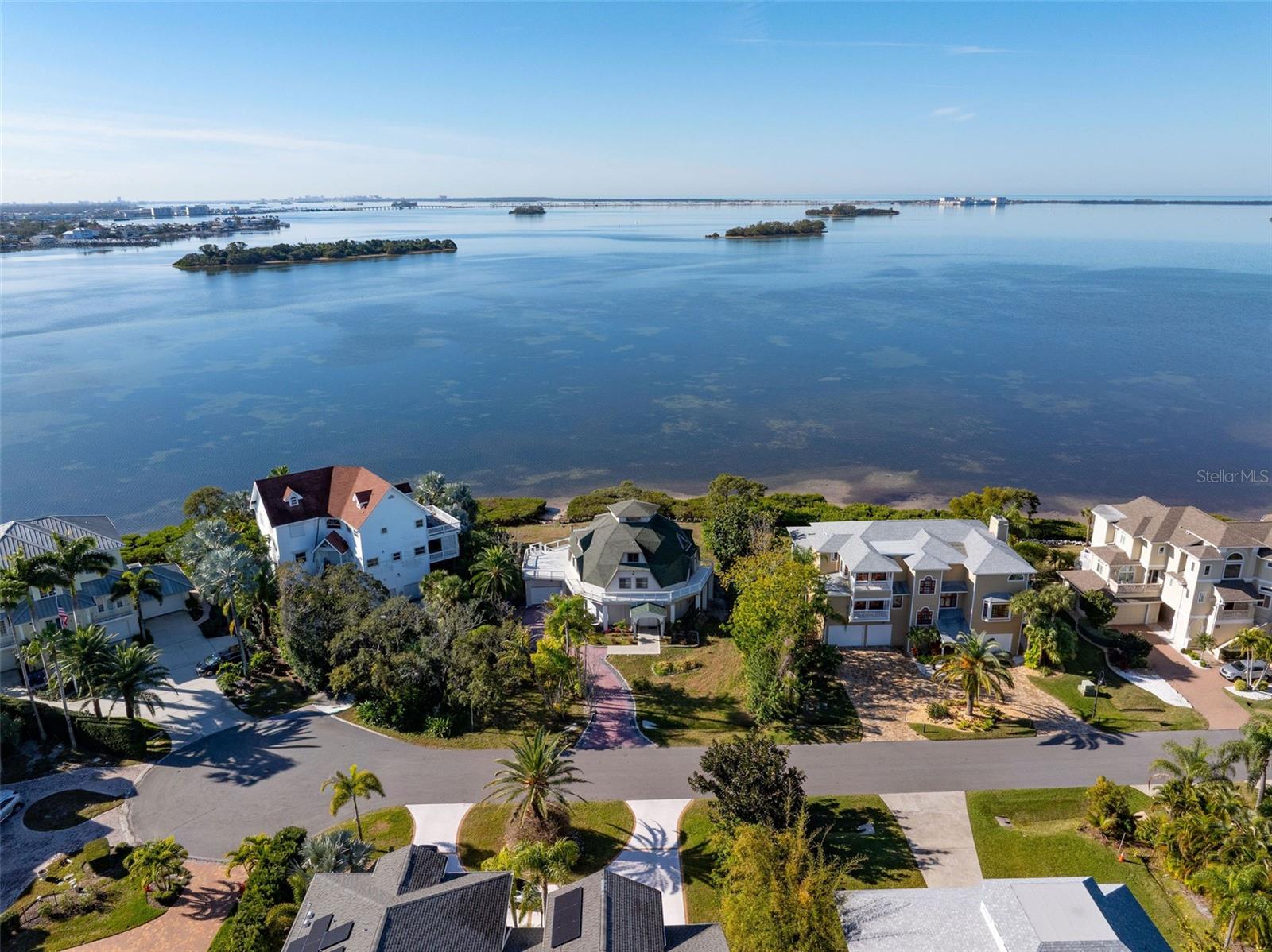 Looking south with Dunedin Causeway in the distance