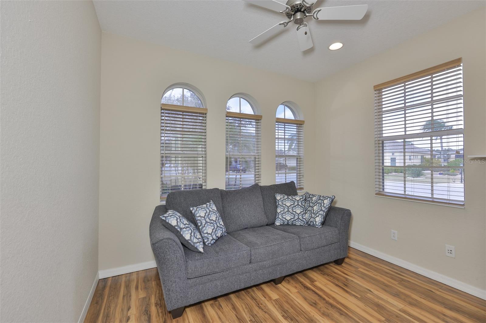 OFFICE/DEN WITH LAMINATE FLOORS