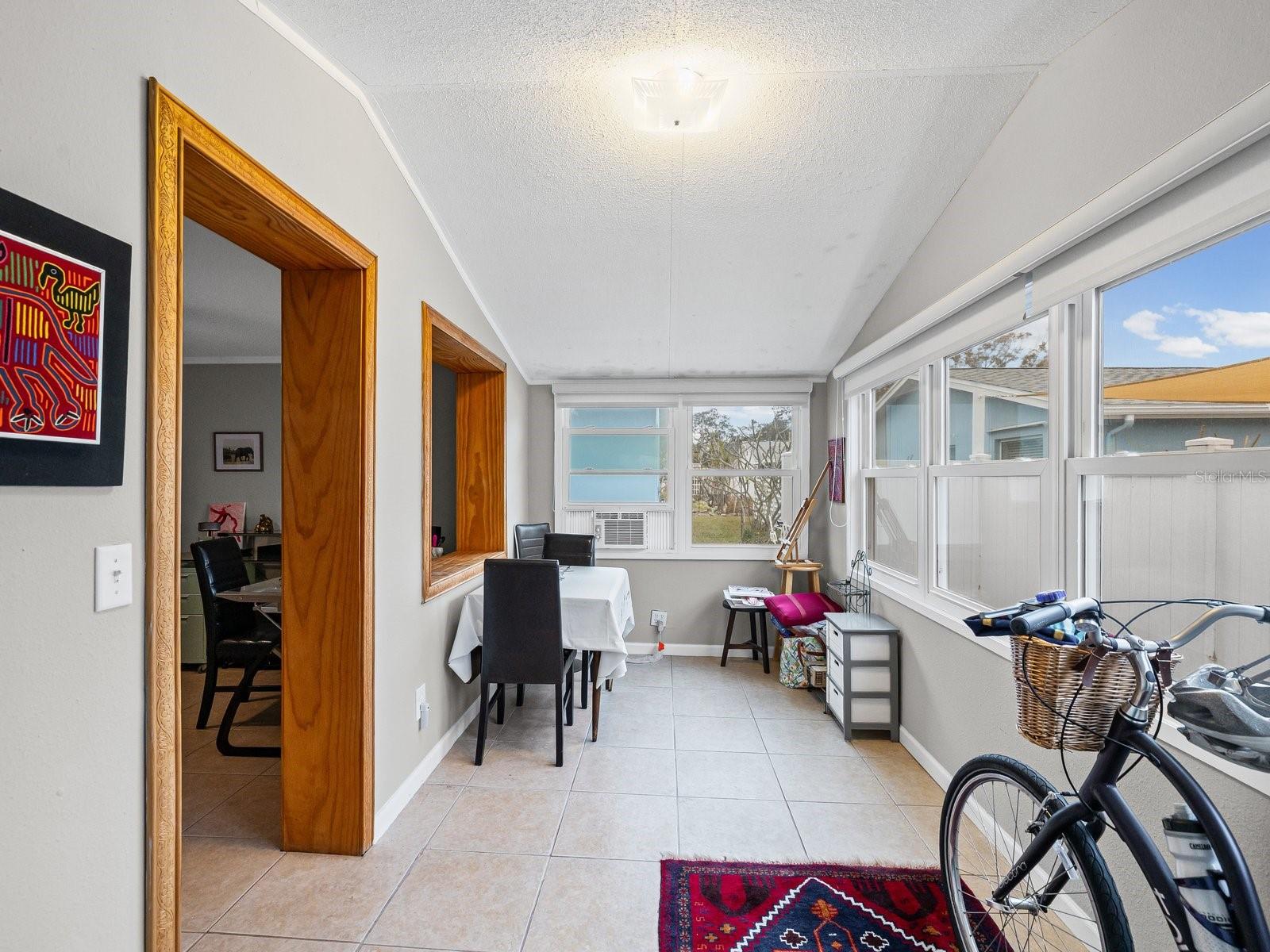 Florida room in back of home