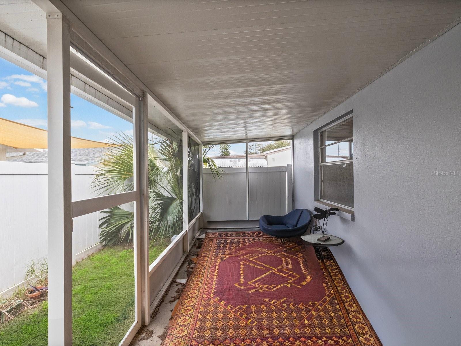 Screened patio