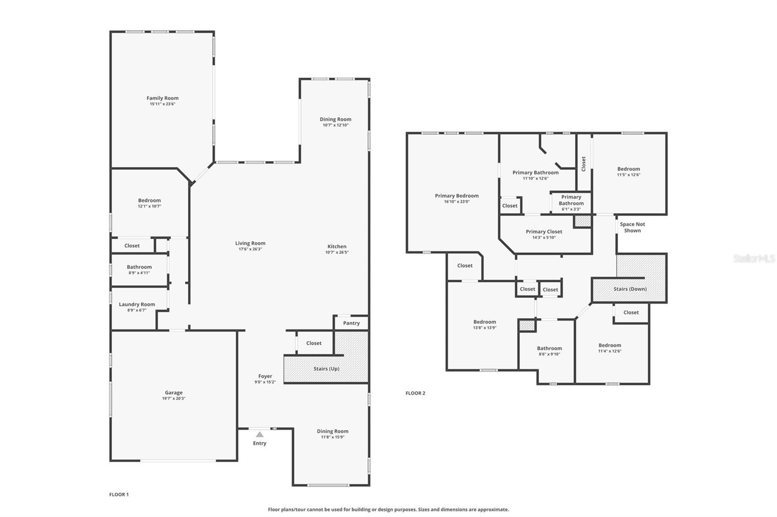 1st/2nd Floor Floorplan