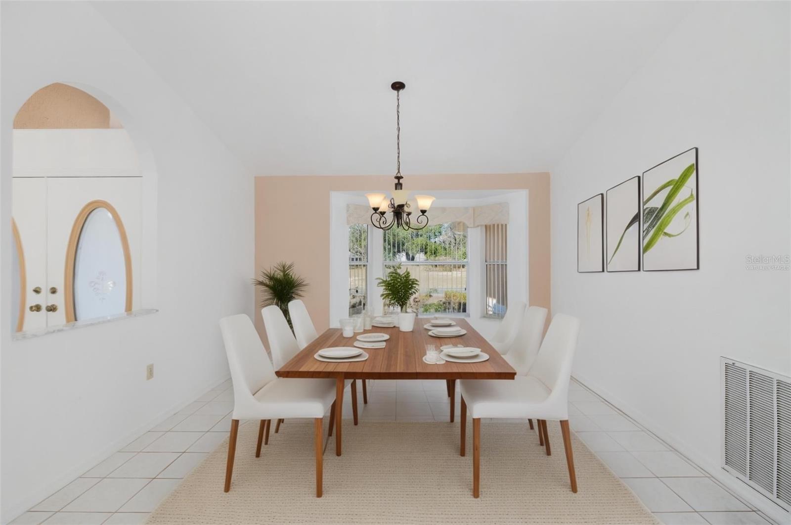 Virtually Staged Dining Room