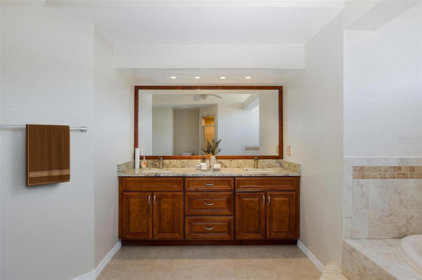 Virtually Staged Primary Bath