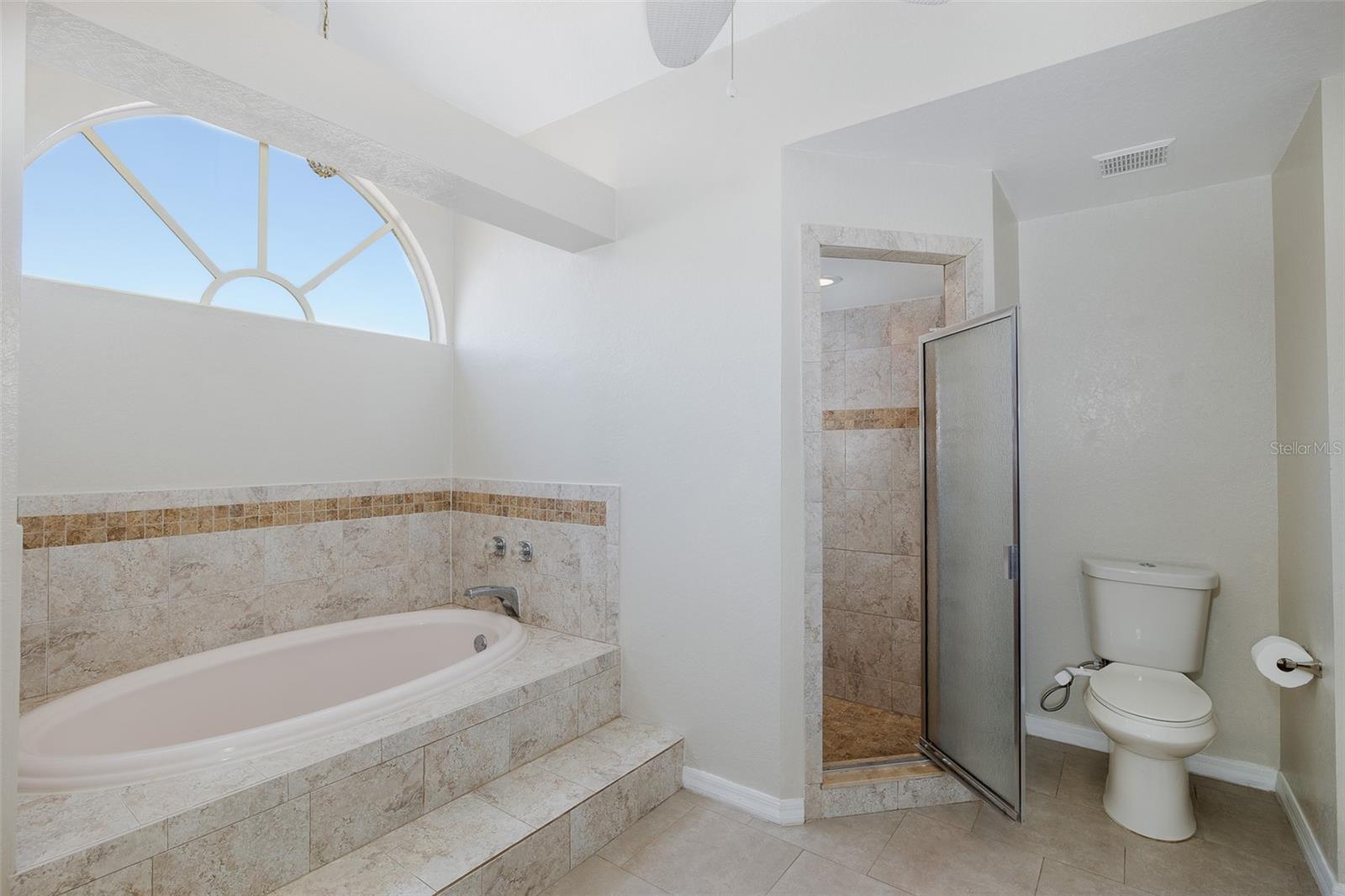 Primary Bath with Garden Tub and Separate Shower